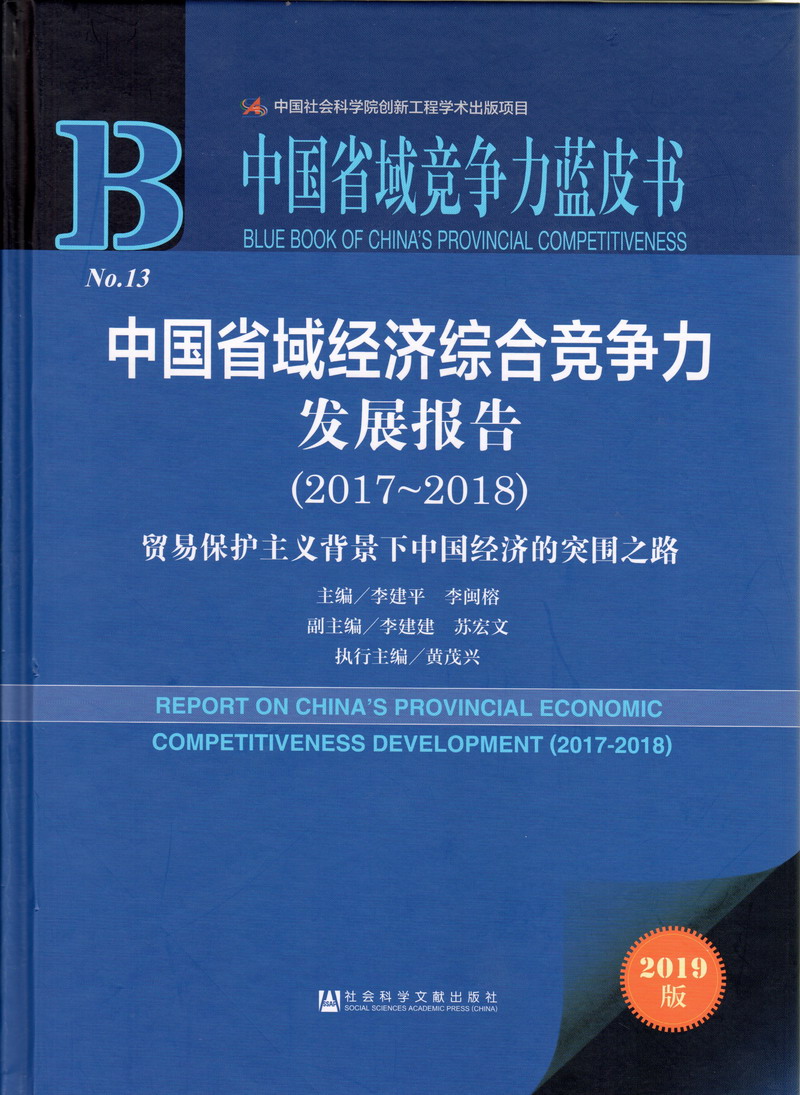 男女网站操逼中国省域经济综合竞争力发展报告（2017-2018）